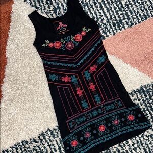 Johnny Was Cotton Embroidered Dress